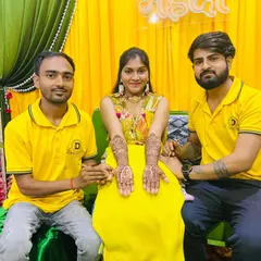 Posing with a bride after finishing her beautiful mehndi. We love capturing these moments and are thankful for the trust our clients place in us.