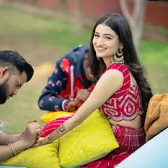 A candid moment applying mehandi for a client during her ceremony. I always make sure my clients are comfortable and happy throughout the process.
