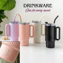 Meet your new favorite hydration partner. These ribbed tumblers come in a variety of gorgeous pastel shades and can be personalised with your initials for that extra special touch. They are perfect for keeping your drinks hot or cold for hours.