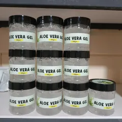 A fresh batch of Aloe Vera Gel, all packed and ready. I make sure it is pure and free from any artificial additives, so you get all the natural benefits of aloe vera.