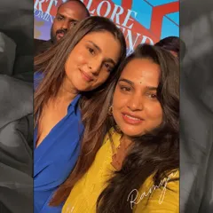 A wonderful fan moment with the amazing actress Ramya. It's always a pleasure to meet and work with the talented artists who inspire me and my work.