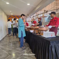 Here is my team in action at a corporate launch. We ensure the buffet line moves smoothly and every guest is attended to. Our uniformed staff are trained to be professional and helpful, so you can focus on your event without worrying about the food service.