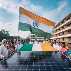 Celebrating Republic Day with the power of the sun. Let's work together to make India greener and more energy-independent.