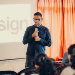 Speaking at the Annual NASA Event at Ernad Knowledge City about design. The talk focused on simplicity, honesty, and intentions, and how good intentions are the most important parameter of good design.