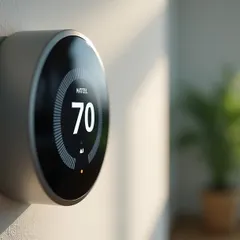 Experience automated comfort with a smart thermostat. It learns your preferences to maintain the perfect temperature and helps reduce your energy bills by optimizing heating and cooling schedules.