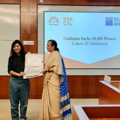 Receiving my certificate after completing an entrepreneurial program at the prestigious IIM Bangalore. I'm always learning and integrating new tools to better manage our growing team and projects.