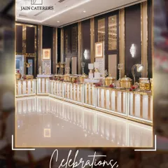 Celebrations, plated to perfection. This image shows my team's commitment to creating a visually stunning and organized buffet line.