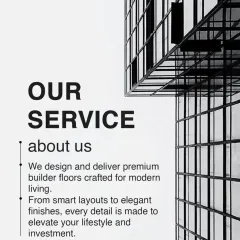 We design and deliver premium builder floors crafted for modern living. From smart layouts to elegant finishes, every detail is made to elevate your lifestyle and investment.