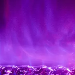 An example of the vibrant, colorful effects achievable with our smart lighting systems. Here, a rich purple light with aurora-like patterns washes up a wall, creating a dynamic and atmospheric mood perfect for entertainment spaces.
