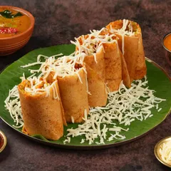 This Ginni Dosa, loaded with cheese, is a bestseller. Our job was to capture the generous topping and the golden-brown texture of the dosa to make it a must-order item for customers browsing online.