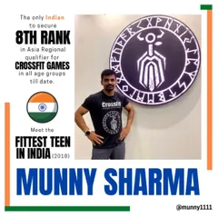 A reminder of my competitive background. As the Fittest Teen in India (2018) and the only Indian to secure an 8th rank in the Asia Regional qualifier for the CrossFit Games in my age group, I bring real-world experience to my coaching.