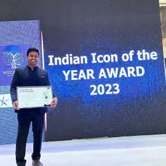 I was honored to receive the Indian Icon of the Year Award in 2023. This recognition fuels my commitment to excellence in patient care and surgical outcomes.