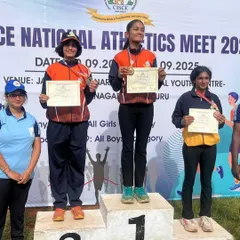 This is what we strive for. Our athlete, Keona Asher, on the national podium after years of dedication. We don't just build runners; we build champions.