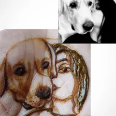 This image shows my creative process, using a photograph as a reference to sketch the portrait of the bride and her pet directly onto the skin with henna. It’s how I ensure the likeness and emotion are captured perfectly.