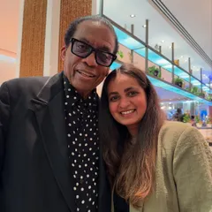 With the legendary Herbie Hancock. Meeting my heroes and sharing musical moments with them is a dream come true. Life has been magical, sending gurus and angels along my way.