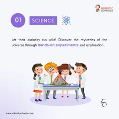 Science is all about curiosity. I encourage kids to discover the mysteries of the universe through hands-on experiments and exploration in my robotics classes.