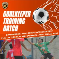 We offer specialized goalkeeper training batches at multiple locations, including Ryan International School and Play the Turf in Malad, to nurture top-tier goalkeeping talent.