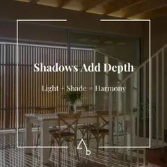 The interplay of light and shadow is a key tool in our architectural vocabulary. We use elements like slatted screens and careful window placement to create dynamic patterns that add depth, harmony, and visual interest to a space.