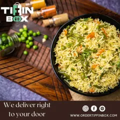 Hot and healthy food delivered right to your doorstep. This image of our vegetable fried rice is a reminder that a delicious meal is just an order away.