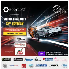 This is what a premier brand partnership looks like. Our main event poster for the 12th Edition showcases our title sponsor, BodyCoat, and a host of other major brands like Royal Enfield and Monster Energy. Your logo won't just be on a banner; it will be at the forefront of India's biggest drag racing festival.