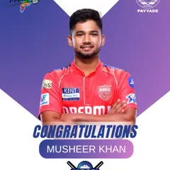 Congratulations to our talented player Musheer Khan on his selection by ARCS Andheri for the T20 Mumbai League. We look forward to seeing him make a significant impact this season.