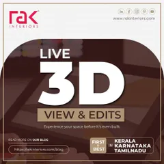 I offer live 3D views and edits, a first in the region. This technology allows us to collaborate in real-time, making adjustments to your design instantly so you can experience your space before it's even built.