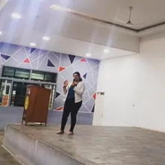 Engaging with the audience during a talk on skin and hair health. I believe interactive sessions are the best way to spread awareness.