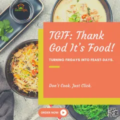 TGIF: Thank God It's Food. We're turning Fridays into feast-days with delicious meals like these noodles and soup. Don't cook, just click.
