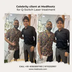 I had the pleasure of treating famous YouTuber and rapper, Mr. Bali, with our Q-Switch Laser service. This treatment is excellent for enhancing facial glow and evening out skin tone, making it a popular choice among performers.