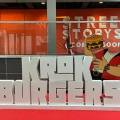 Large, custom-cut 3D letters spelling "KROK BURGERS" for their brand launch event. We create bold, eye-catching branding elements that make a statement at any launch party or corporate event.