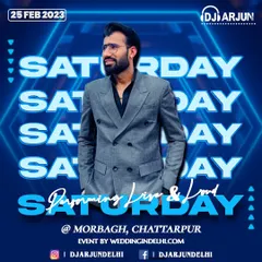 A gig poster for a Saturday night event in Chhattarpur. My weekends are packed with back-to-back wedding performances, delivering high energy every single time.