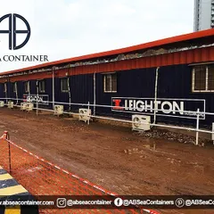 For our corporate client Leighton, we delivered a large-scale, multi-unit site office solution. This image showcases our capacity for major B2B projects, providing fully functional, air-conditioned workspaces that can be deployed rapidly.