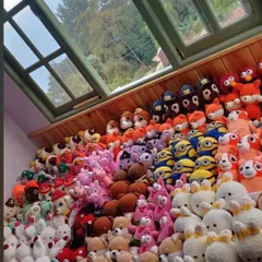 This is a glimpse into my workshop on a busy day. Every single doll here is handmade, stitch by stitch, ready to be sent to a new home. It shows the amount of love and hard work that goes into each order.