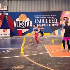 A look at one of our youth group sessions in action. Players navigate cone drills, learning to change direction and protect the ball in a dynamic setting.