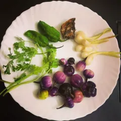 Here you can see the famous king chilli (the green peppers) alongside the other essential Naga ingredients. This is what gives my pickles their signature heat and flavour.
