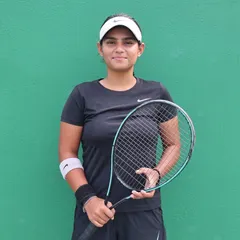NTC player Navy Dabas after her perfect run at the Delhi Olympics, where she clinched the winner's trophy.