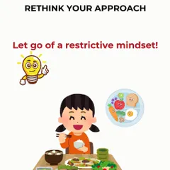 Rethink Your Approach: Let Go of Restriction. The key to long-term success is to let go of a restrictive mindset. I focus on building a healthy relationship with food, not on creating lists of "good" and "bad" foods.