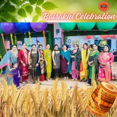 The vibrant Baisakhi celebration at our studio. My TDFS queens dressed in beautiful traditional attire to celebrate the festival with dhol, bhangra, and incredible energy.