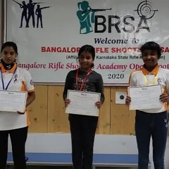 Young winners from one of our academy's internal shooting competitions in 2020. Every participant gets a certificate to acknowledge their effort and participation.