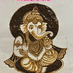 We start our journey with figures by practicing on paper. Here is a complete Ganpati Bappa design, where I teach students how to master the form, shading, and intricate details before applying them to skin. Ganpati Bappa Morya.