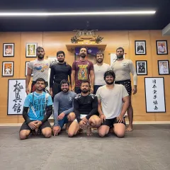 Good rounds and goodbyes. This is our No-Gi crew after a solid session of rolling. The work is hard, but the atmosphere is always about mutual respect and shared improvement.