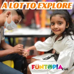 A little girl gets a colorful design painted on her arm. Our face and arm painting services are a wonderful way to add a creative and personal touch to any party or event.