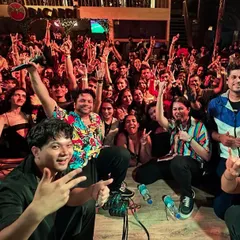 This is the view we live for. A packed house at High Spirits in Pune, with every single person on their feet and singing along. We don't just play music; we create a collective experience you won't forget.