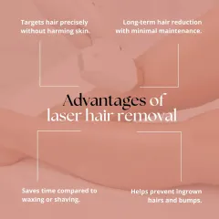 The advantages of laser hair removal go beyond just removing hair. It is a precise treatment that saves you time, prevents painful ingrown hairs, and provides a long-term reduction that minimal maintenance can uphold.