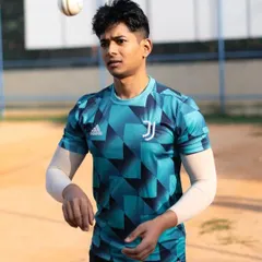 A moment of focus on the cricket ground. This sport taught me discipline and is a constant source of joy and motivation in my life.
