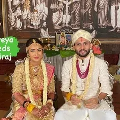 A portrait of a couple on their wedding day, dressed in classic attire that reflects our heritage. I personally guide families to ensure their wedding day is perfect.
