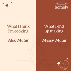 It's a tale as old as time. What I think I'm cooking: Aloo Matar. What I end up making: Messy Matar. The struggle is real.