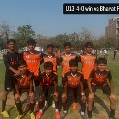 Our U13 team celebrates a convincing 4-0 win against Bharat FA in the Gurgaon Youth League.