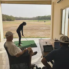 A look inside our summer camp coaching setup. We use technology and multiple camera angles to give players a complete picture of their swing, analyzing every detail to find areas for improvement.