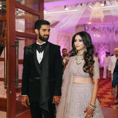 A beautiful reception look for the bride, but also great inspiration for a wedding guest wanting an elegant, soft-glam style.